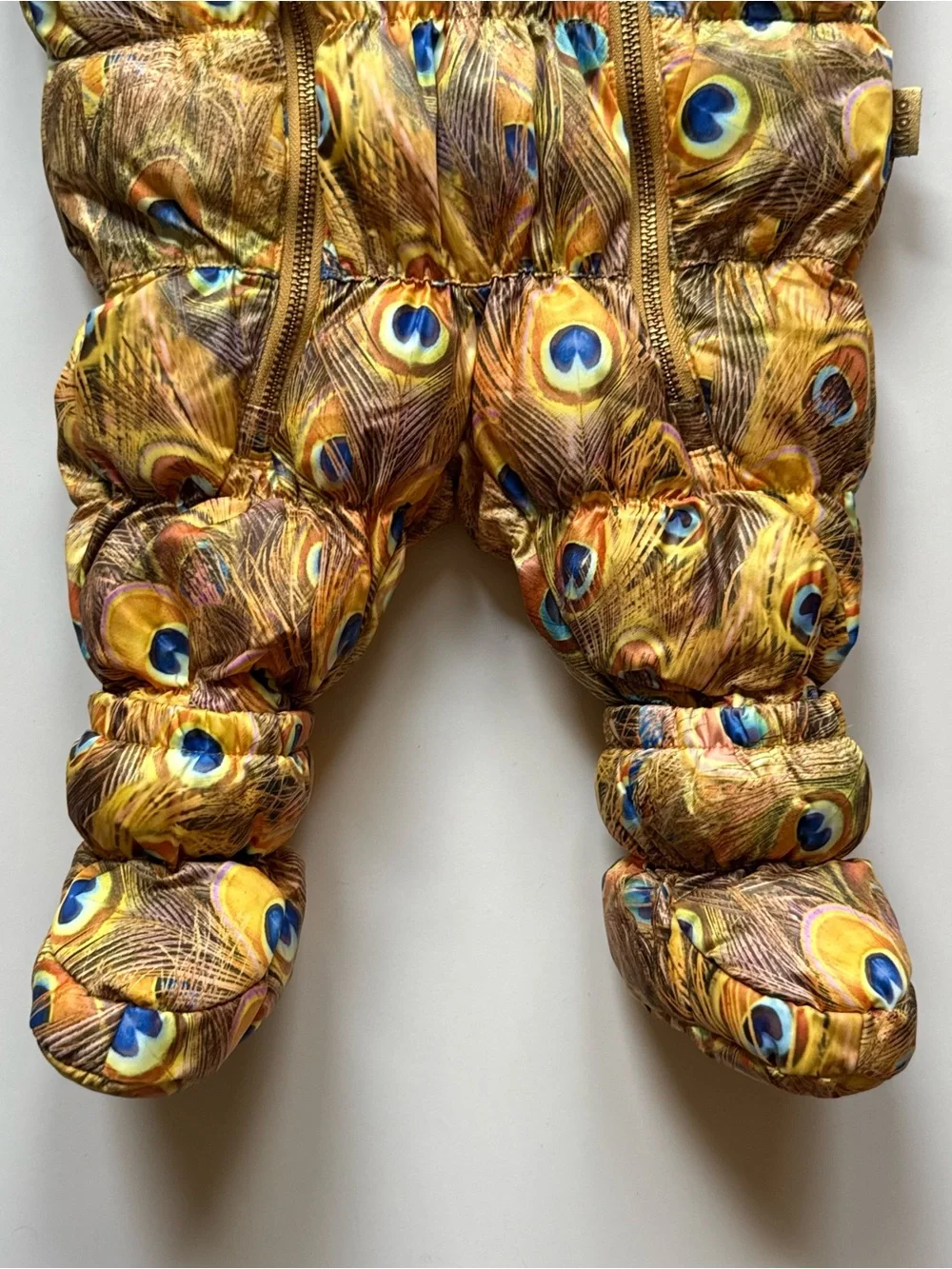Molo Baby Unisex Hebe Snowsuit, Golden Peacock - Size 6M